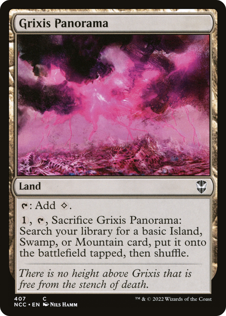 Image of Grixis Panorama [Streets of New Capenna Commander]