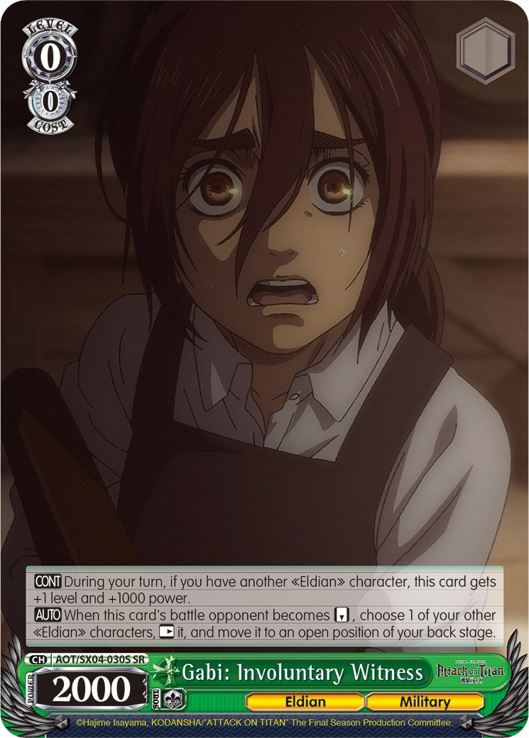 Image of Gabi: Involuntary Witness (Foil) [Attack On Titan: Final Season]
