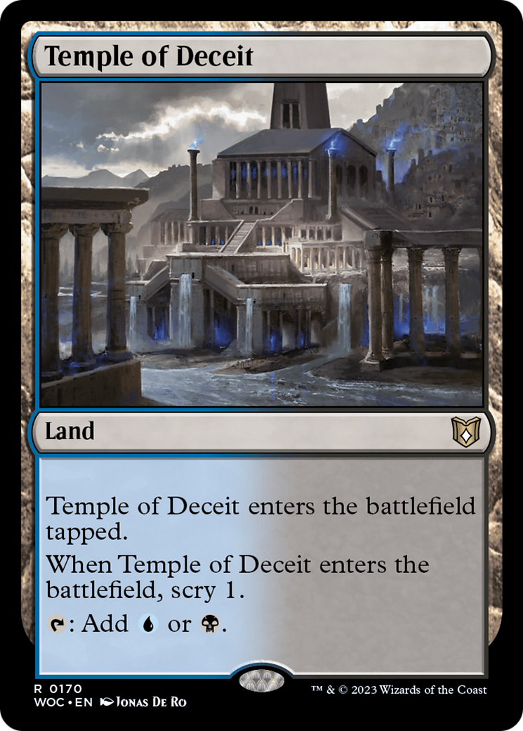 Image of Temple of Deceit [Wilds of Eldraine Commander]