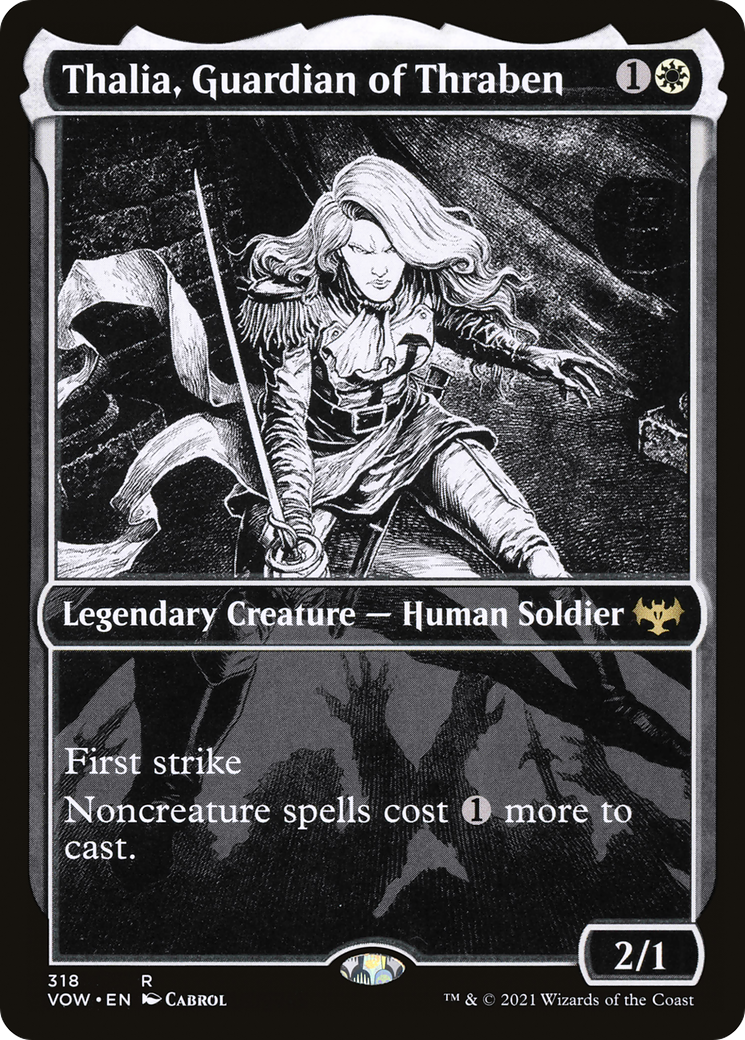 Image of Thalia, Guardian of Thraben (Showcase Eternal Night) [Innistrad: Crimson Vow]