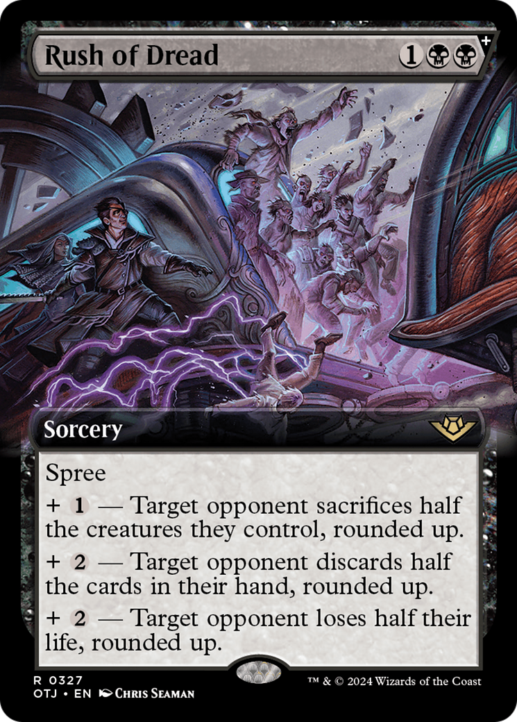 Image of Rush of Dread (Extended Art) [Outlaws of Thunder Junction]