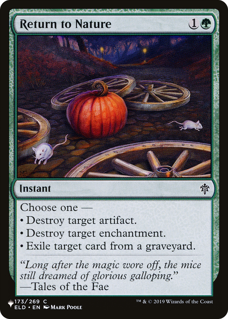Image of Return to Nature [The List]