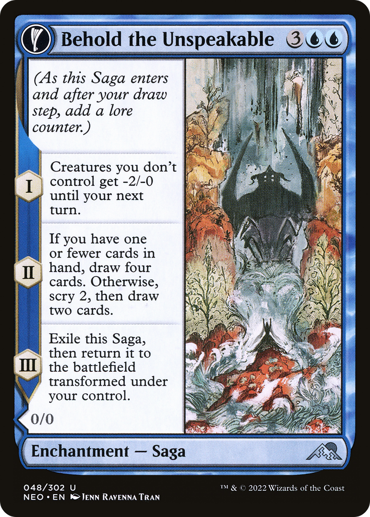 Image of Behold the Unspeakable // Vision of the Unspeakable [Kamigawa: Neon Dynasty]