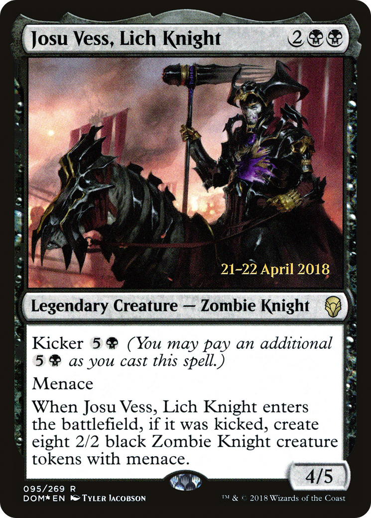 Image of Josu Vess, Lich Knight [Dominaria Prerelease Promos]