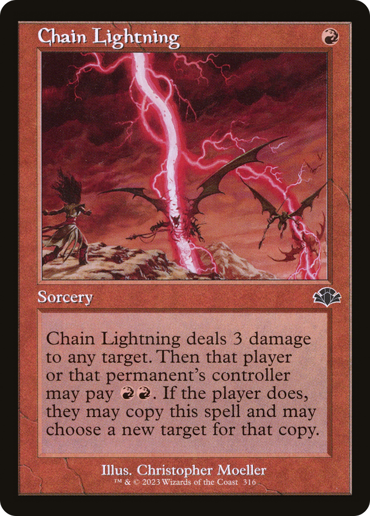 Image of Chain Lightning (Retro) [Dominaria Remastered]
