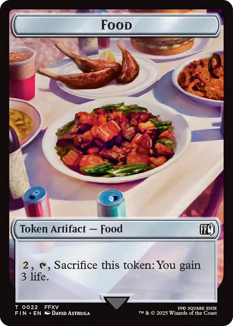 Image of Hero (0004) // Food Double-Sided Token [FINAL FANTASY Tokens]