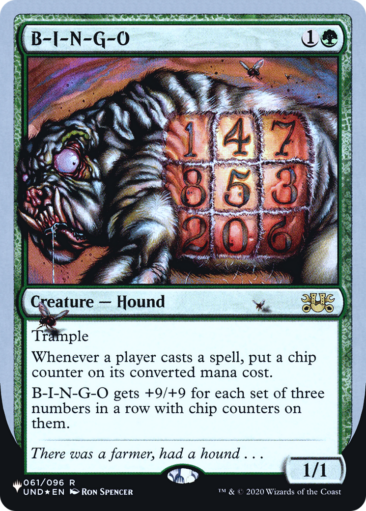 Image of B-I-N-G-O (Unfinity Foil Edition) [The List]