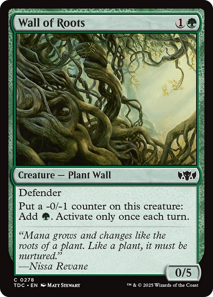 Image of Wall of Roots [Tarkir: Dragonstorm Commander]