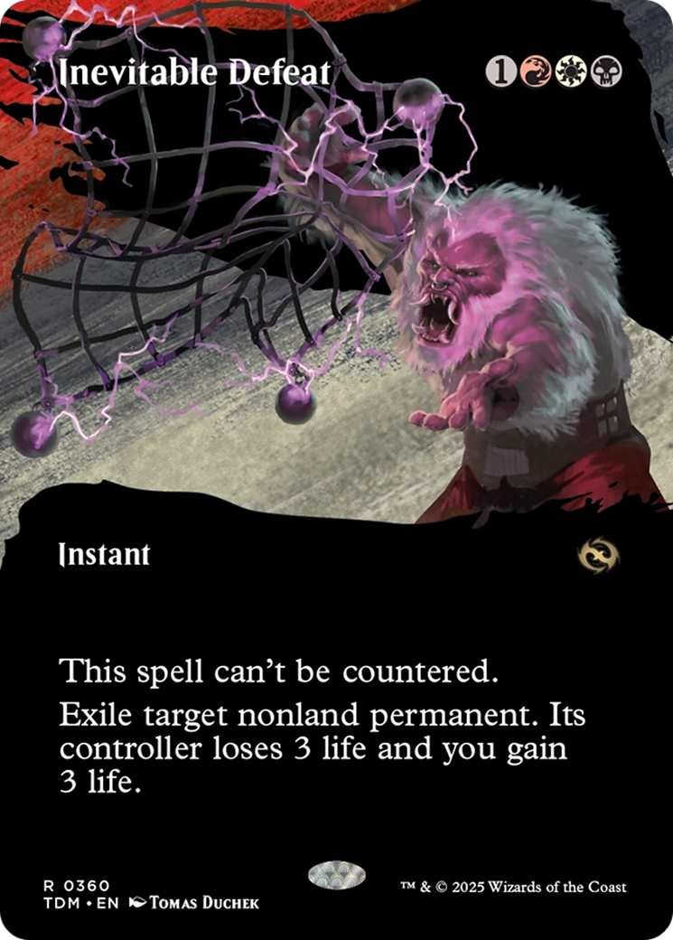 Image of Inevitable Defeat (Borderless) [Tarkir: Dragonstorm]