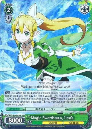 Image of Magic Swordsman, Leafa (SAO/S20-E026R RRR) [Sword Art Online]