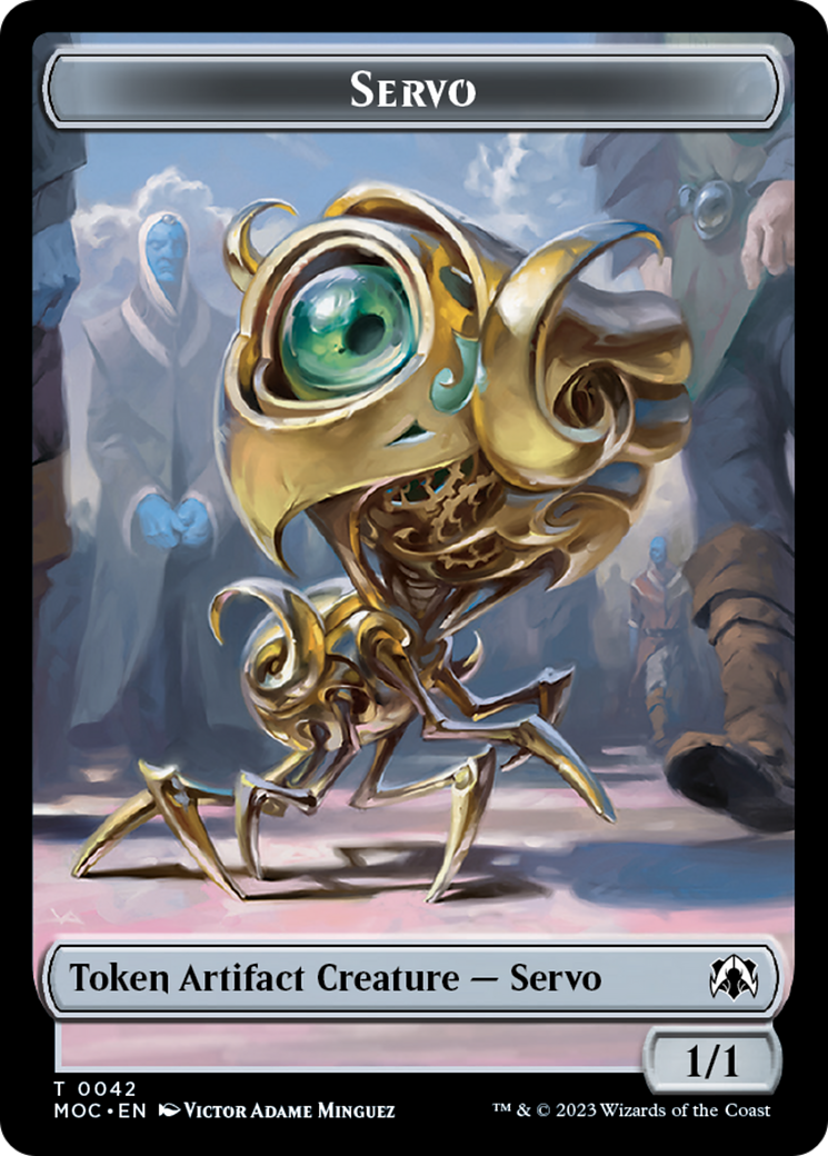 Image of Feather // Servo Double-Sided Token [March of the Machine Commander Tokens]