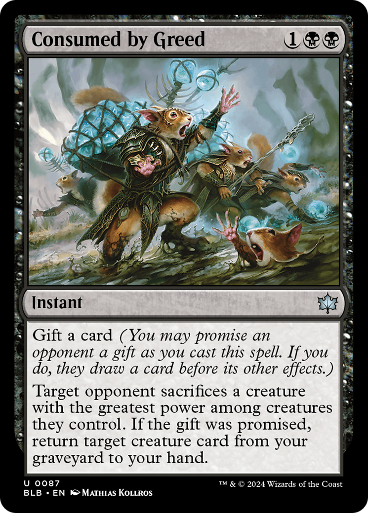 Image of Consumed by Greed [Bloomburrow]