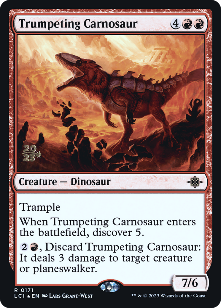Image of Trumpeting Carnosaur [The Lost Caverns of Ixalan Prerelease Cards]