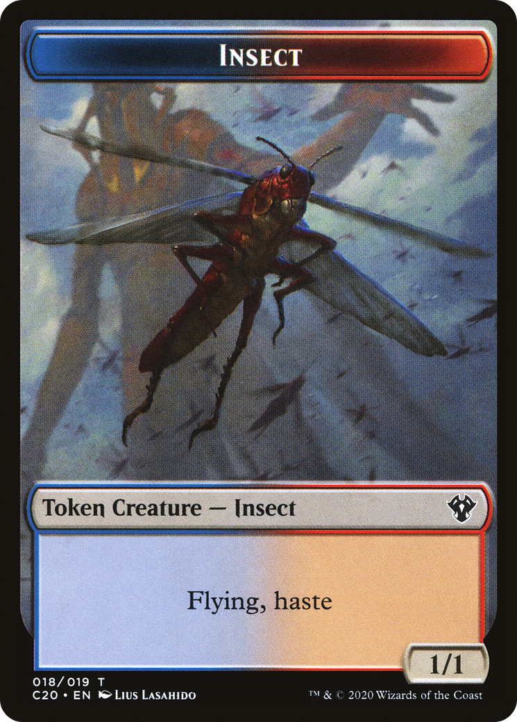 Image of Treasure // Insect Double-Sided Token [Secret Lair: Heads I Win, Tails You Lose Tokens]