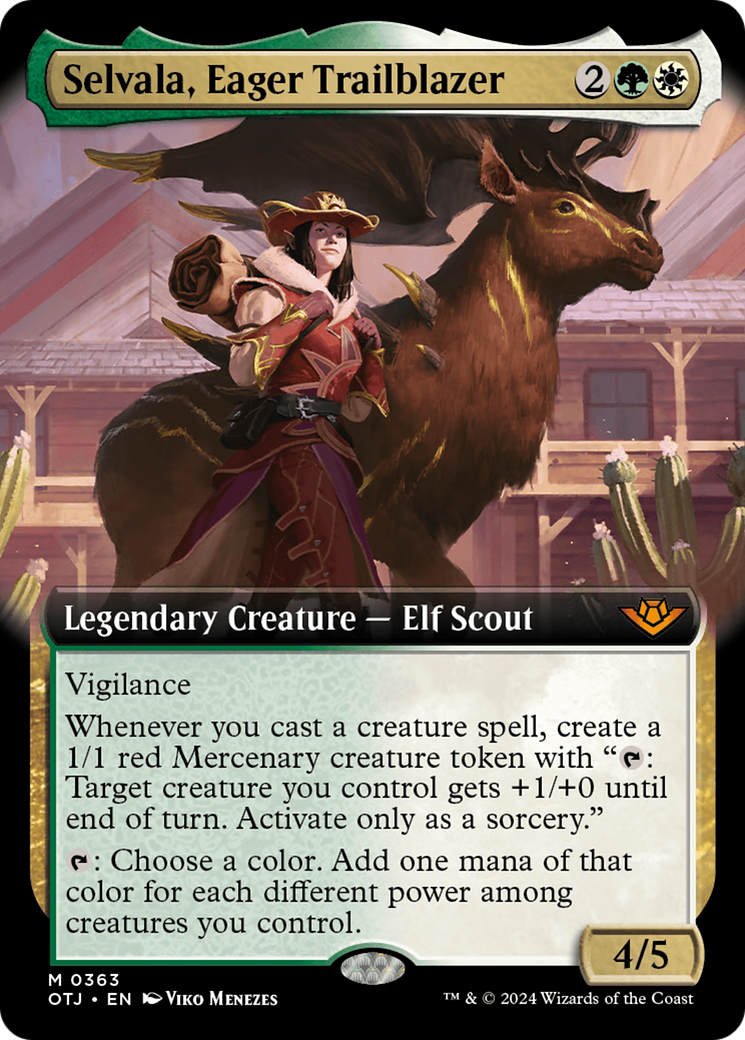 Image of Selvala, Eager Trailblazer (Extended Art) [Outlaws of Thunder Junction]