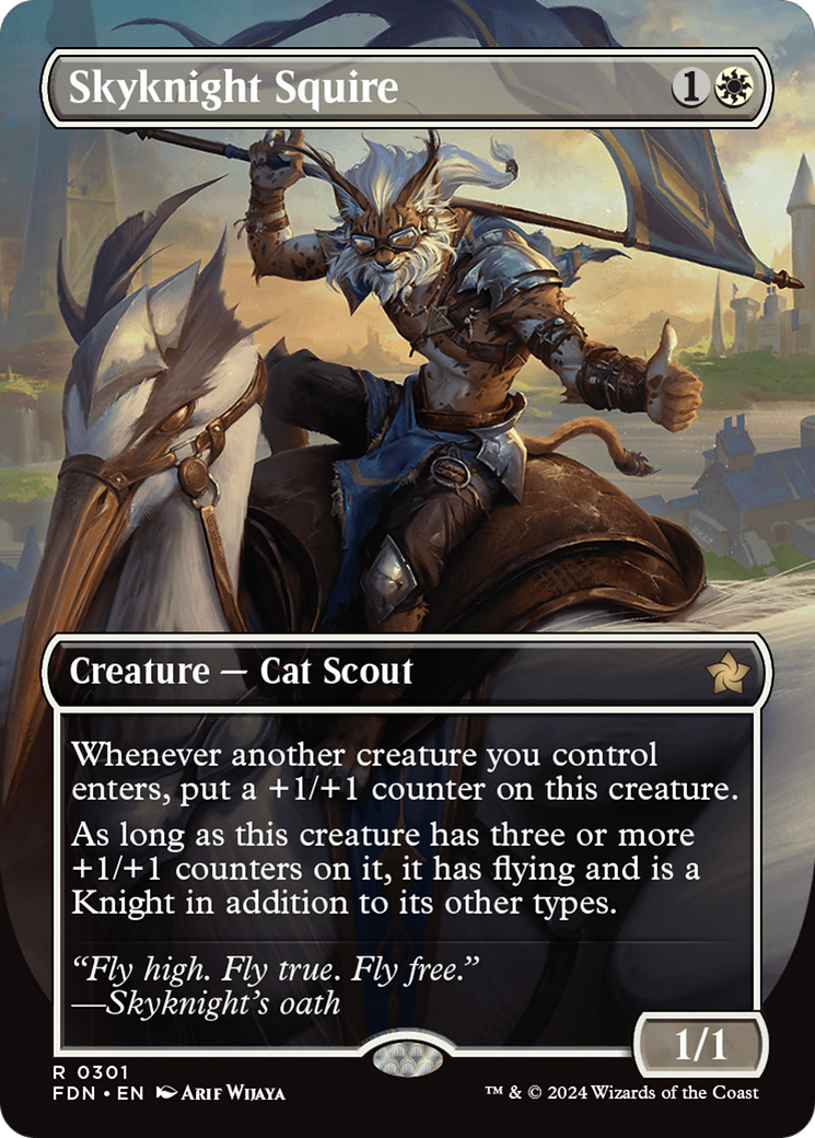 Image of Skyknight Squire (Borderless) [Foundations]