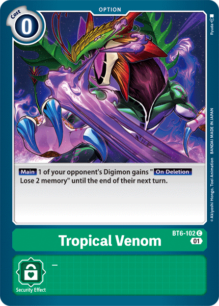 Image of Tropical Venom [BT6-102] [Double Diamond]