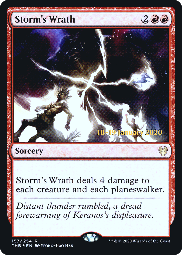 Image of Storm's Wrath [Theros Beyond Death Prerelease Promos]