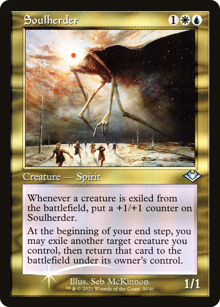 Image of Soulherder (Retro Frame) (MH1-030) - Modern Horizons 1 Timeshifts Etched Foil