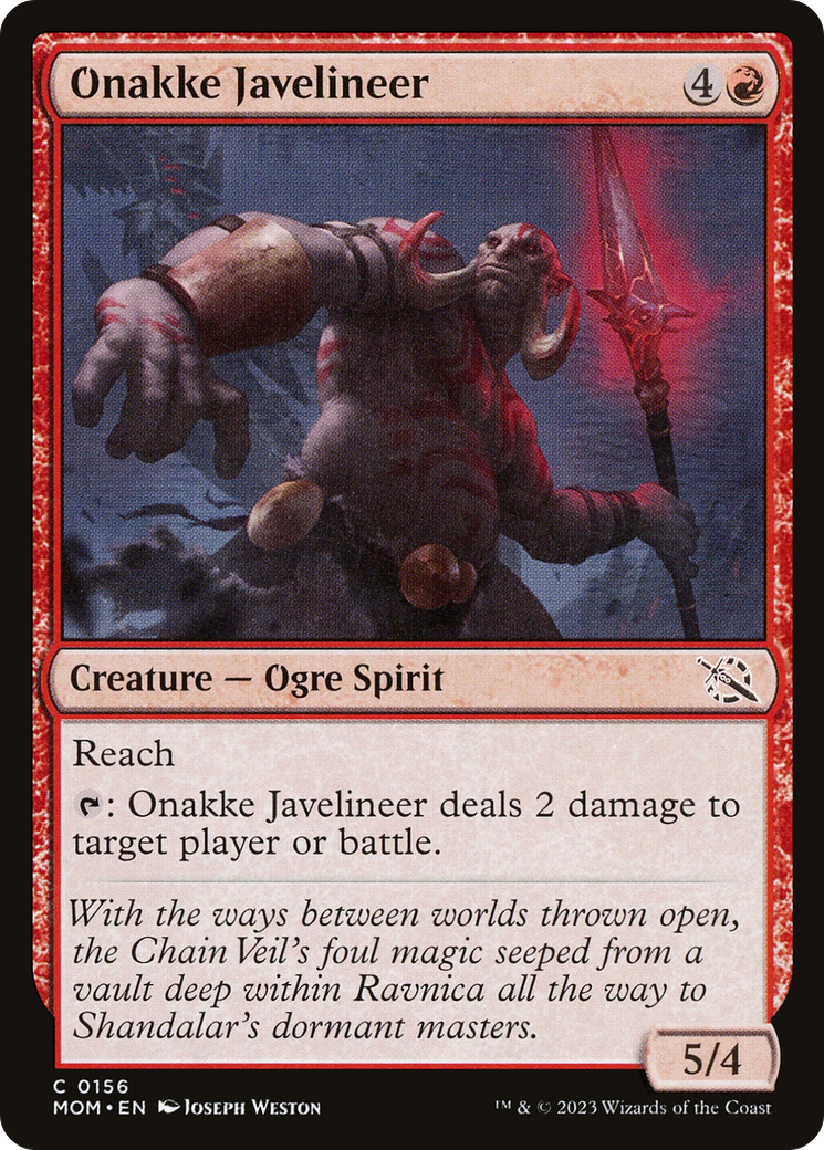 Image of Onakke Javelineer [March of the Machine]