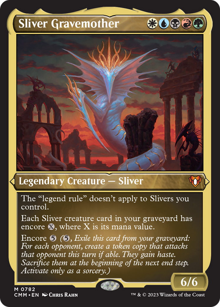 Image of Sliver Gravemother (Display Commander) (Foil Etched) [Commander Masters]