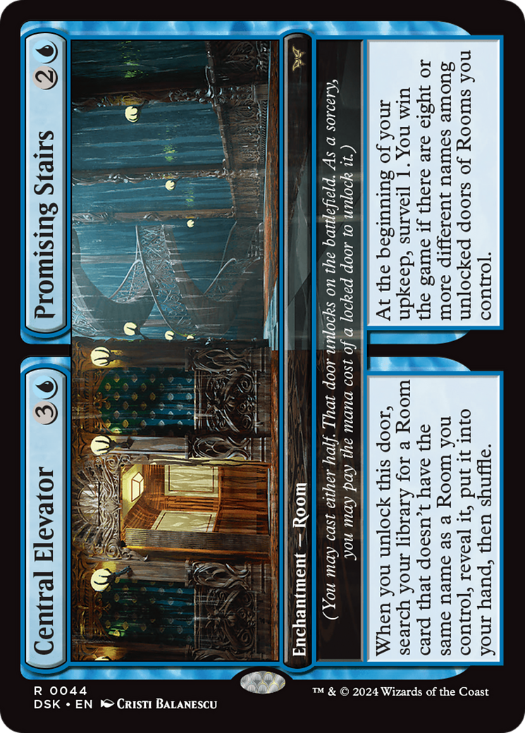 Image of Central Elevator // Promising Stairs [Duskmourn: House of Horror]