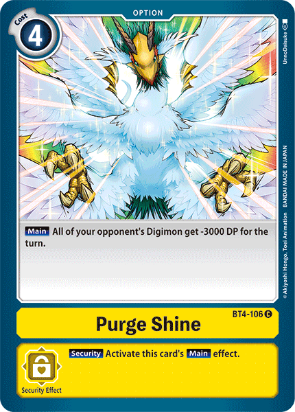 Image of Purge Shine [BT4-106] [Great Legend]