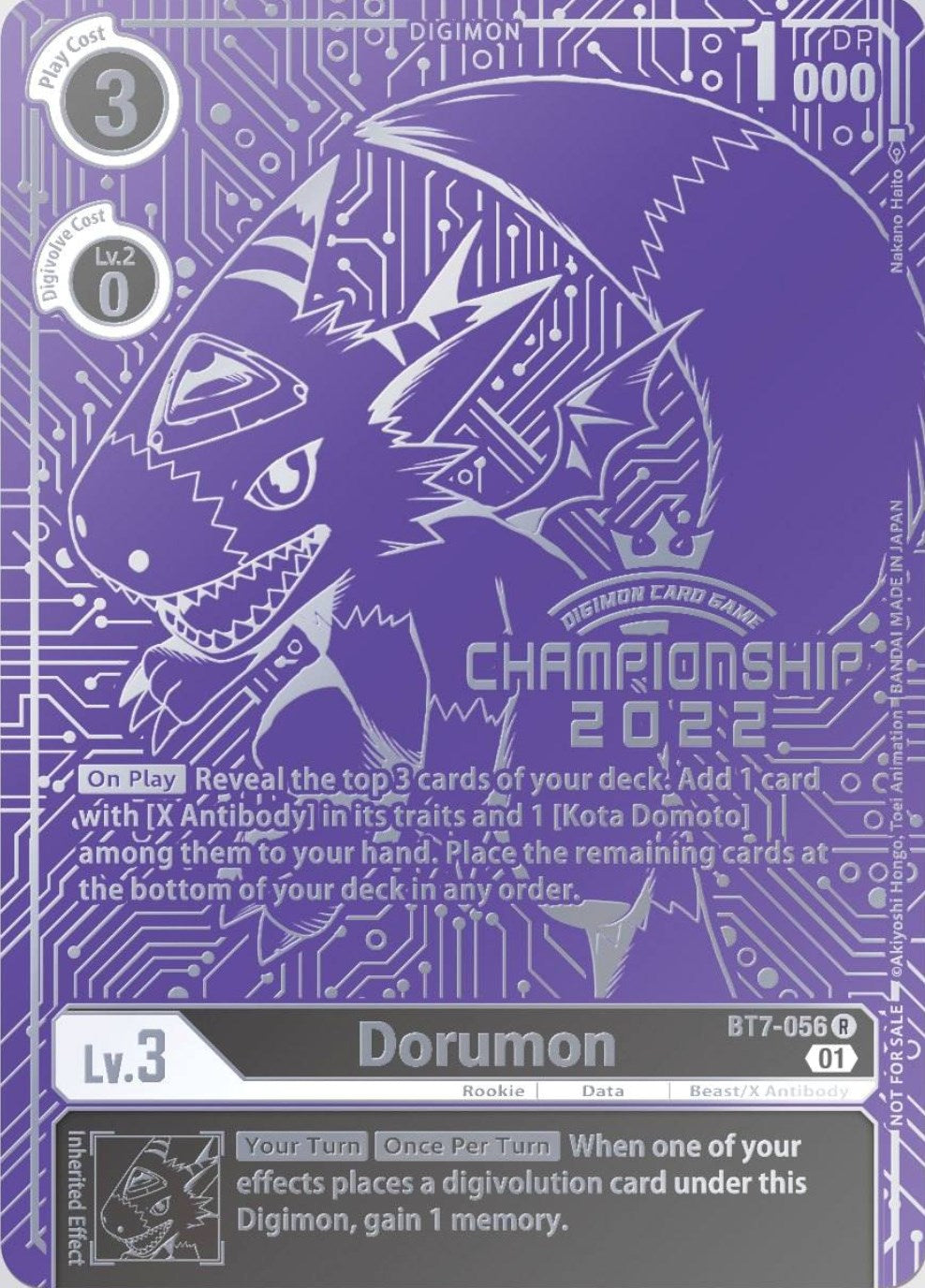 Image of Dorumon [BT7-056] (2022 Championship Finals Top 16) [Next Adventure Promos]