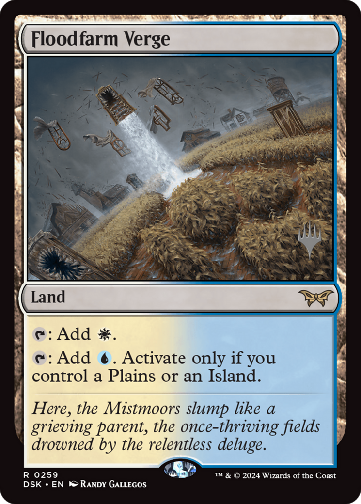 Image of Floodfarm Verge (Promo Pack) [Duskmourn: House of Horror Promos]