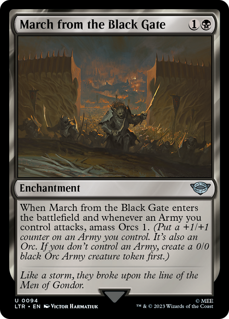 Image of March from the Black Gate [The Lord of the Rings: Tales of Middle-Earth]