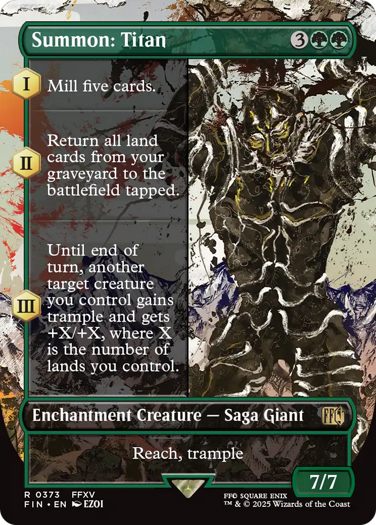 Image of Summon: Titan (Borderless) [FINAL FANTASY]