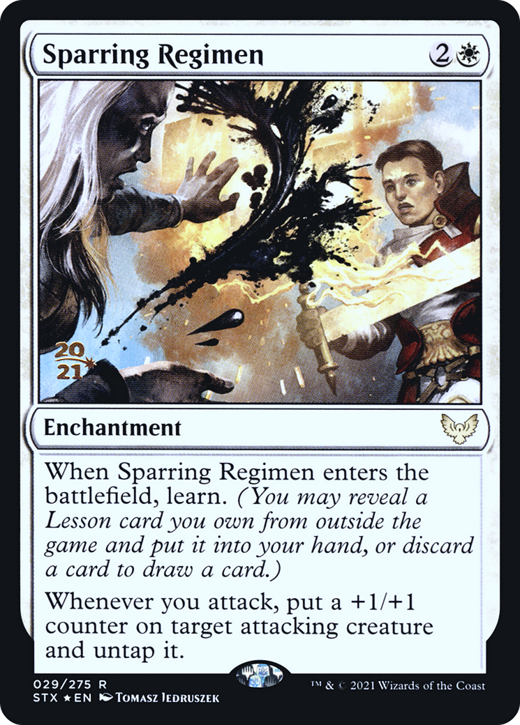 Image of Sparring Regimen [Strixhaven: School of Mages Prerelease Promos]