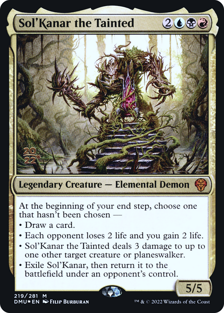 Image of Sol'Kanar the Tainted [Dominaria United Prerelease Promos]
