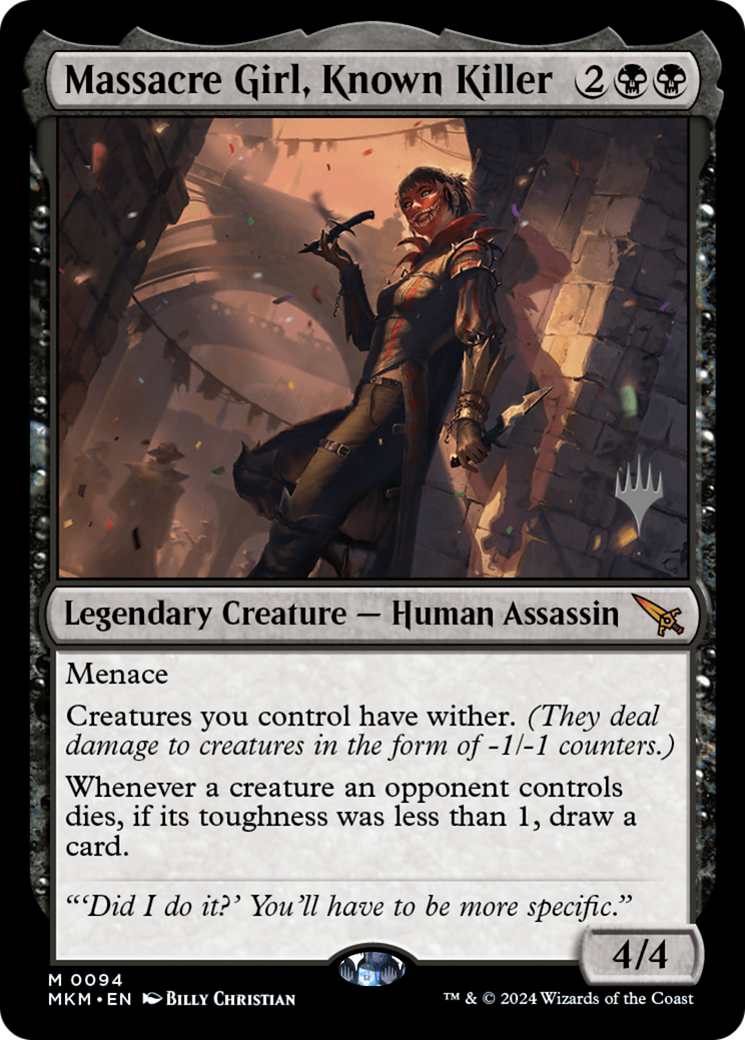 Image of Massacre Girl, Known Killer (Promo Pack) [Murders at Karlov Manor Promos]