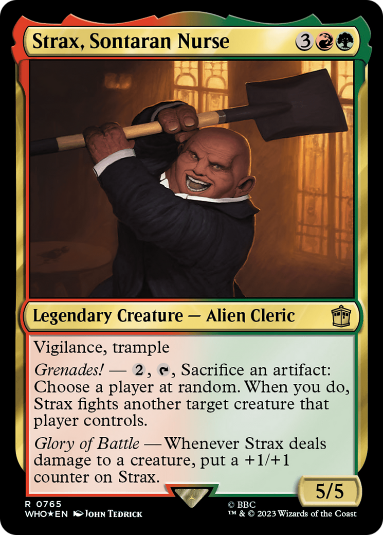 Image of Strax, Sontaran Nurse (Surge Foil) [Doctor Who]