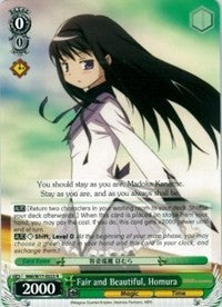 Image of Fair and Beautiful, Homura (MM/W17-E023 R) [Puella Magi Madoka Magica]