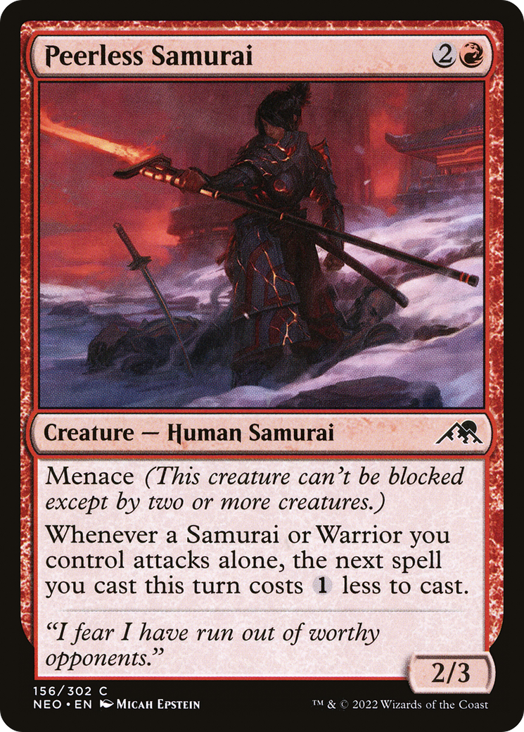 Image of Peerless Samurai [Kamigawa: Neon Dynasty]