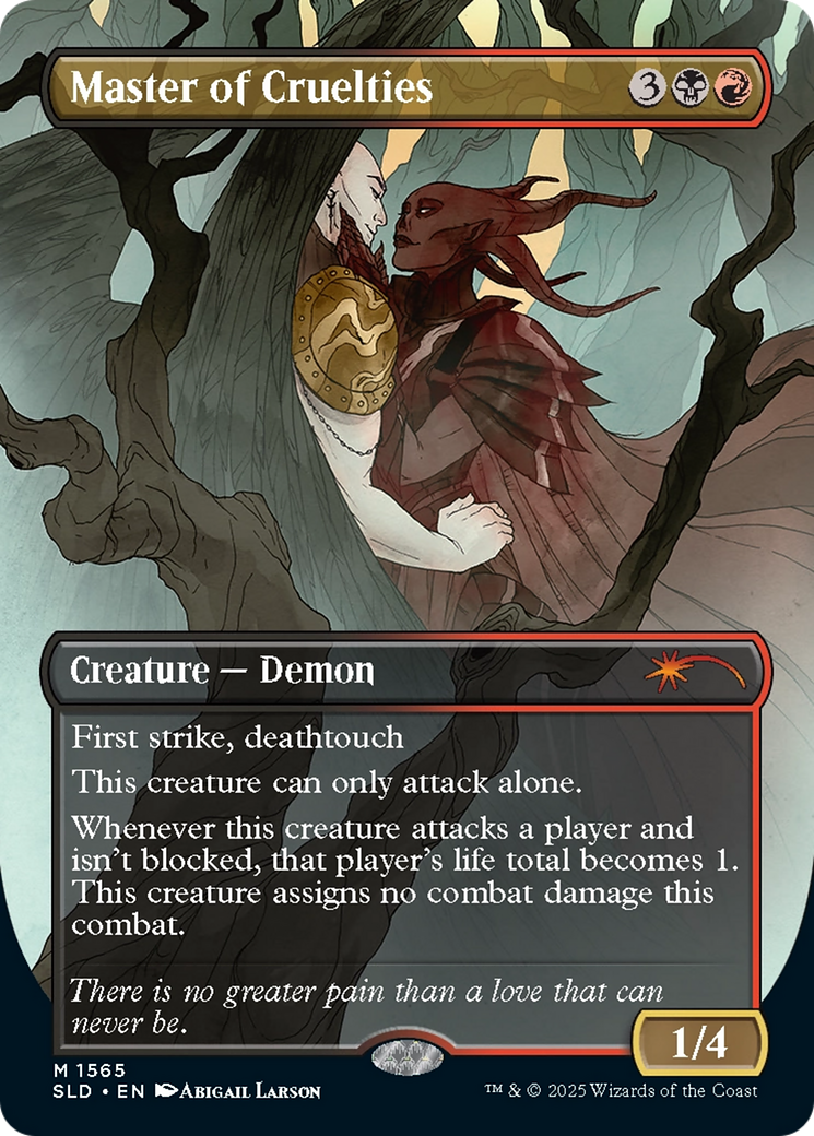 Image of Master of Cruelties (SLD-1565) - Secret Lair Drop (Borderless) Foil