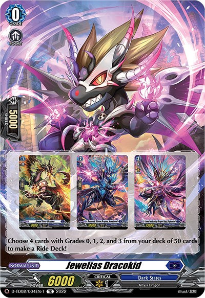 Image of Jewelias Dracokid (Tutorial Card) (D-TD02/004EN-T) [Michiru Hazama -Demonic Jewel Dragon of the Four Flames-]