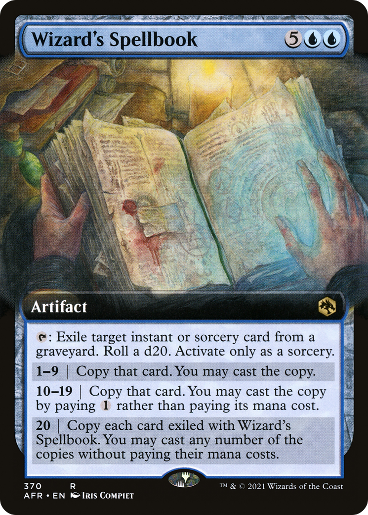 Image of Wizard's Spellbook (Extended Art) [Dungeons & Dragons: Adventures in the Forgotten Realms]