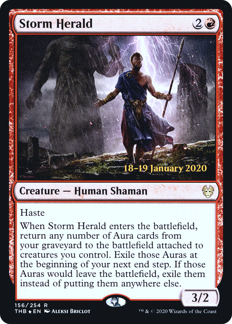 Image of Storm Herald [Theros Beyond Death Prerelease Promos]