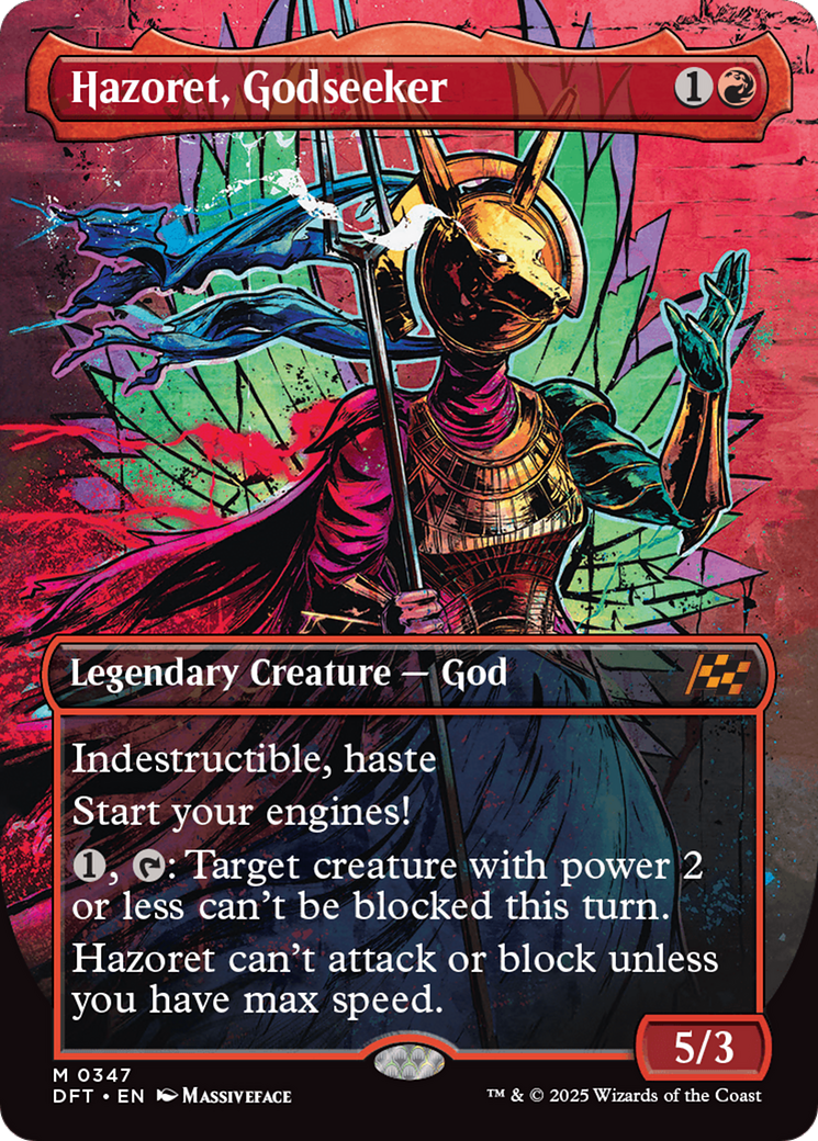Image of Hazoret, Godseeker (Borderless) [Aetherdrift]