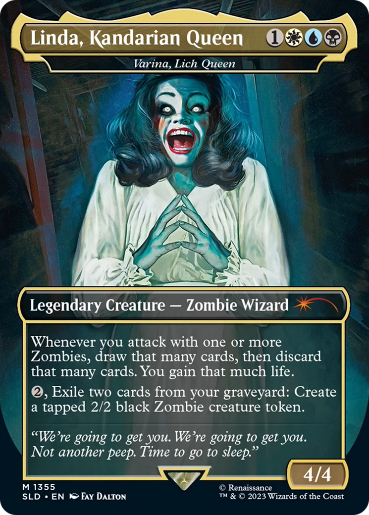 Image of Linda, Kandarian Queen - Varina, Lich Queen [Secret Lair Drop Series]