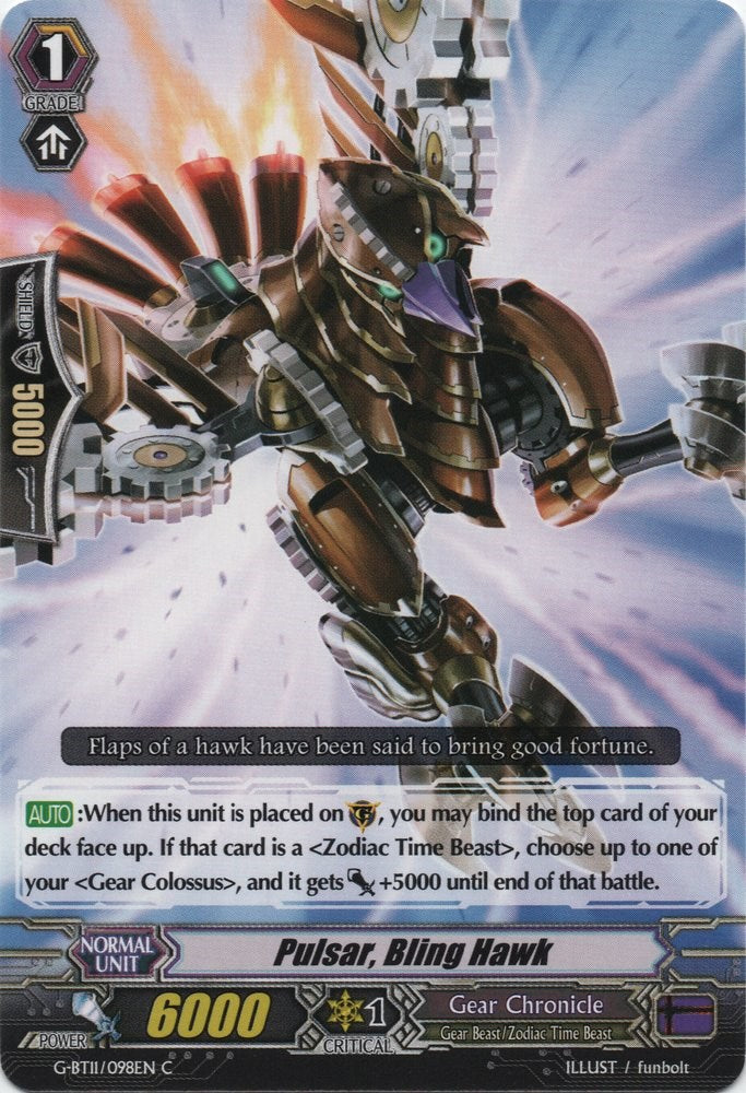 Image of Pulsar, Bling Hawk (G-BT11/098EN) [Demonic Advent]