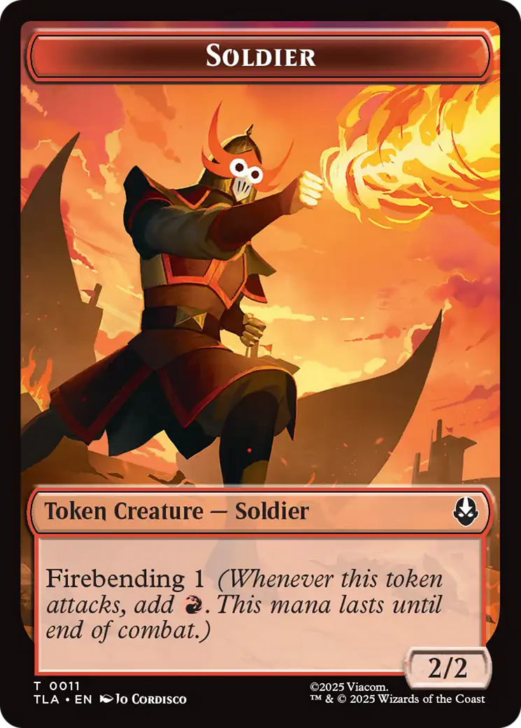Image of Ally (0006) // Soldier (0002) Double-Sided Token [Avatar: The Last Airbender Tokens]