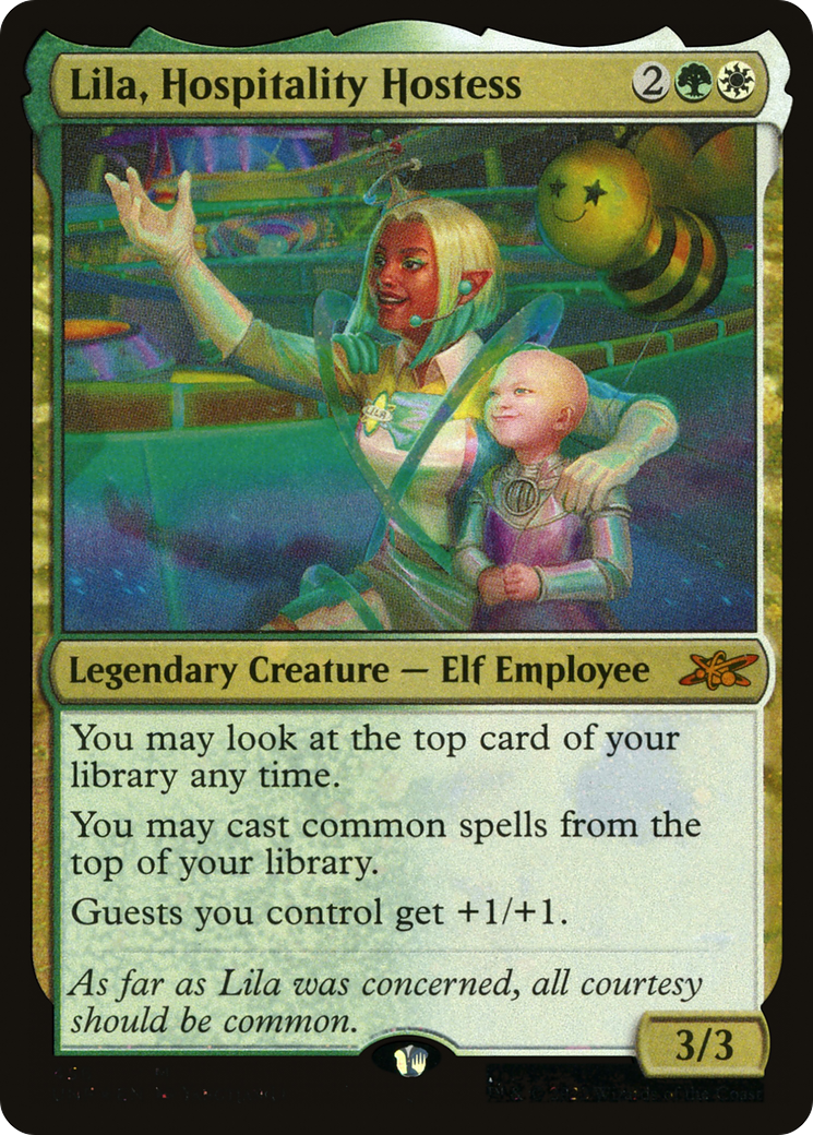 Image of Lila, Hospitality Hostess (Galaxy Foil) [Unfinity]