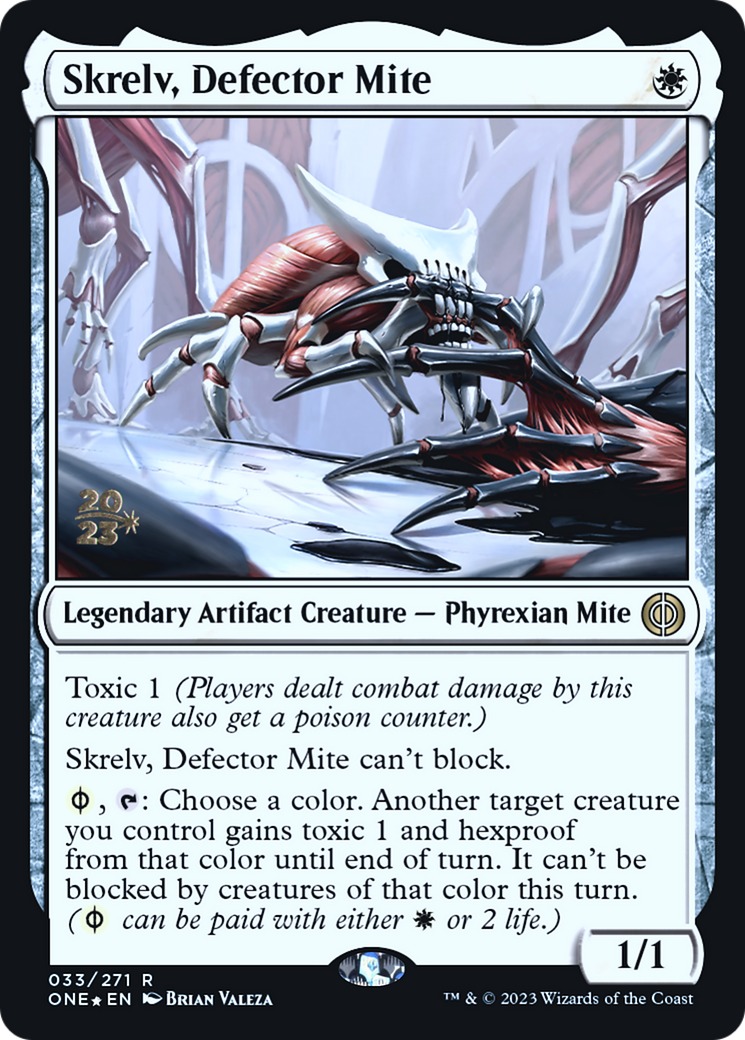 Image of Skrelv, Defector Mite [Phyrexia: All Will Be One Prerelease Promos]