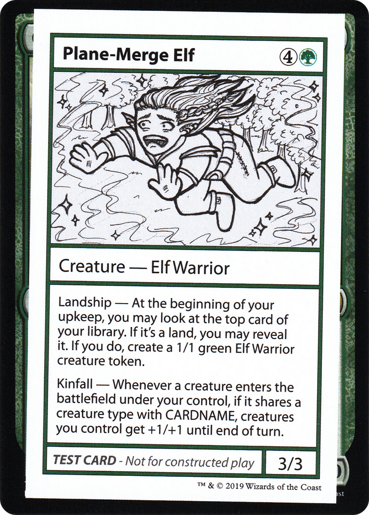 Image of Plane-Merge Elf (2021 Edition) [Mystery Booster Playtest Cards]
