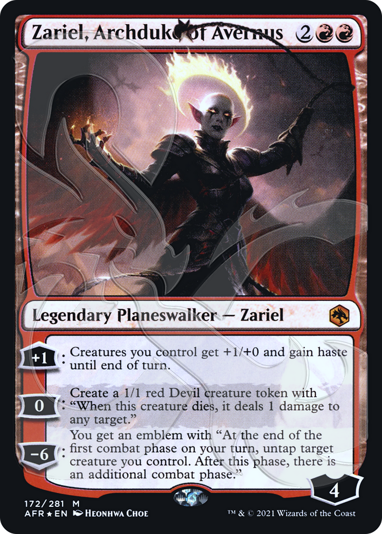 Image of Zariel, Archduke of Avernus (Ampersand Promo) [Dungeons & Dragons: Adventures in the Forgotten Realms Promos]