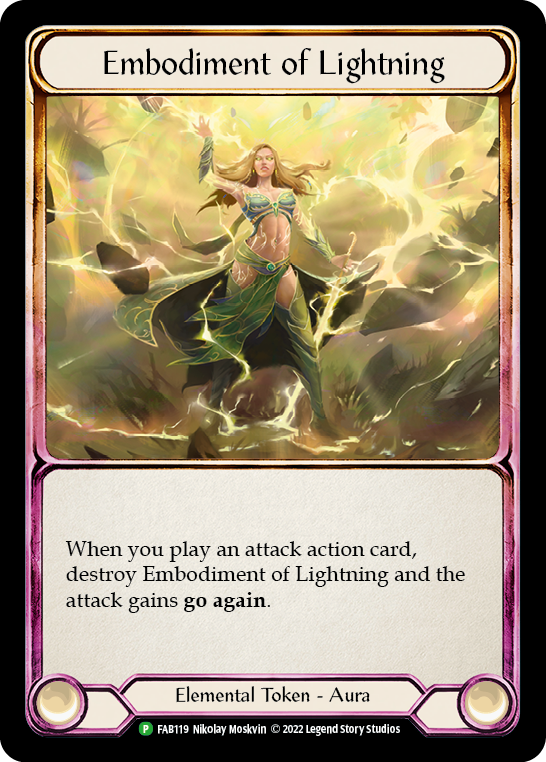 Image of Embodiment of Lightning [FAB119] (Promo)  Cold Foil